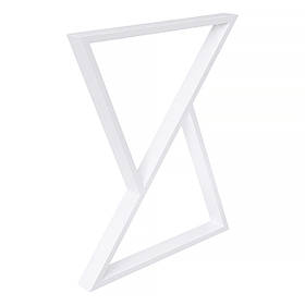 Опора для столу з металу 600×60 мм, H 730 мм 1 шт Білий