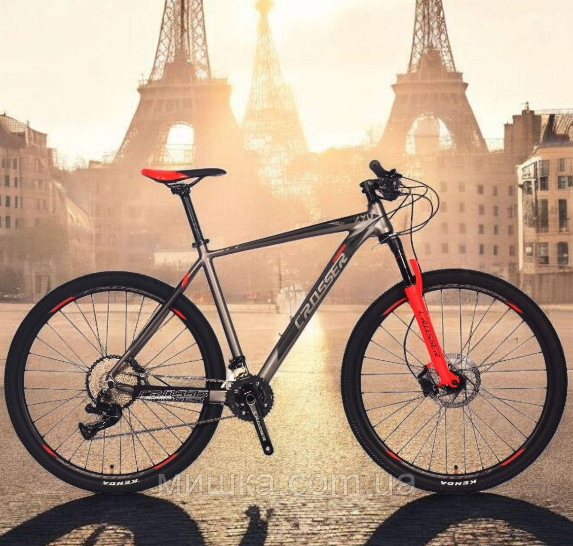 Велосипед алюмінієвий Crosser SOLO L-twoo+Shimano колеса 29", рама 21", гідравліка, 12 швидкостейй