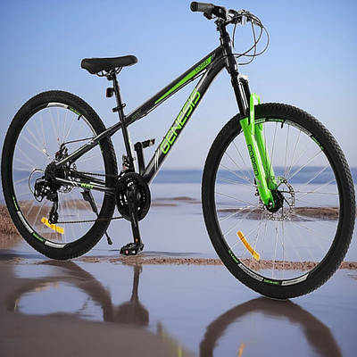 Підлітковий спортивний велосипед 26" хлопчикові / Чорний гірський лисапед велик для катання Рама 13" 21 швидкість