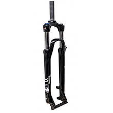 Вилка 29" 1-1/8" хід-100mm SUNTOUR SF16-XCM29" HLO DS з гидравл. локаутом, ноги 30мм чорний