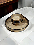 Набір дерев'яного посуду .Піднос . Таця -31 тосм і Три тарілки-салатники, фото 10