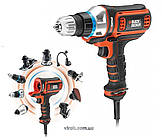 Багатофункційний інструмент мережевий B+D : P= 300 Вт, 700 об/хв, змінний патрон Ø=1-10 мм [Кейс]