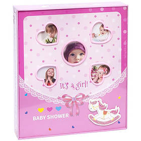 Фотоальбом дитячий на 80 фотографій 10*15см рожевий 6876 KNZ