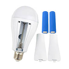 Світлодіодна LED лампа з акумулятором P921, 20W, E27, 2x18650, фото 4