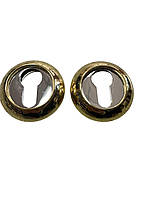 Накладки циліндрові APECS DP-C-05-G (золото/хром)