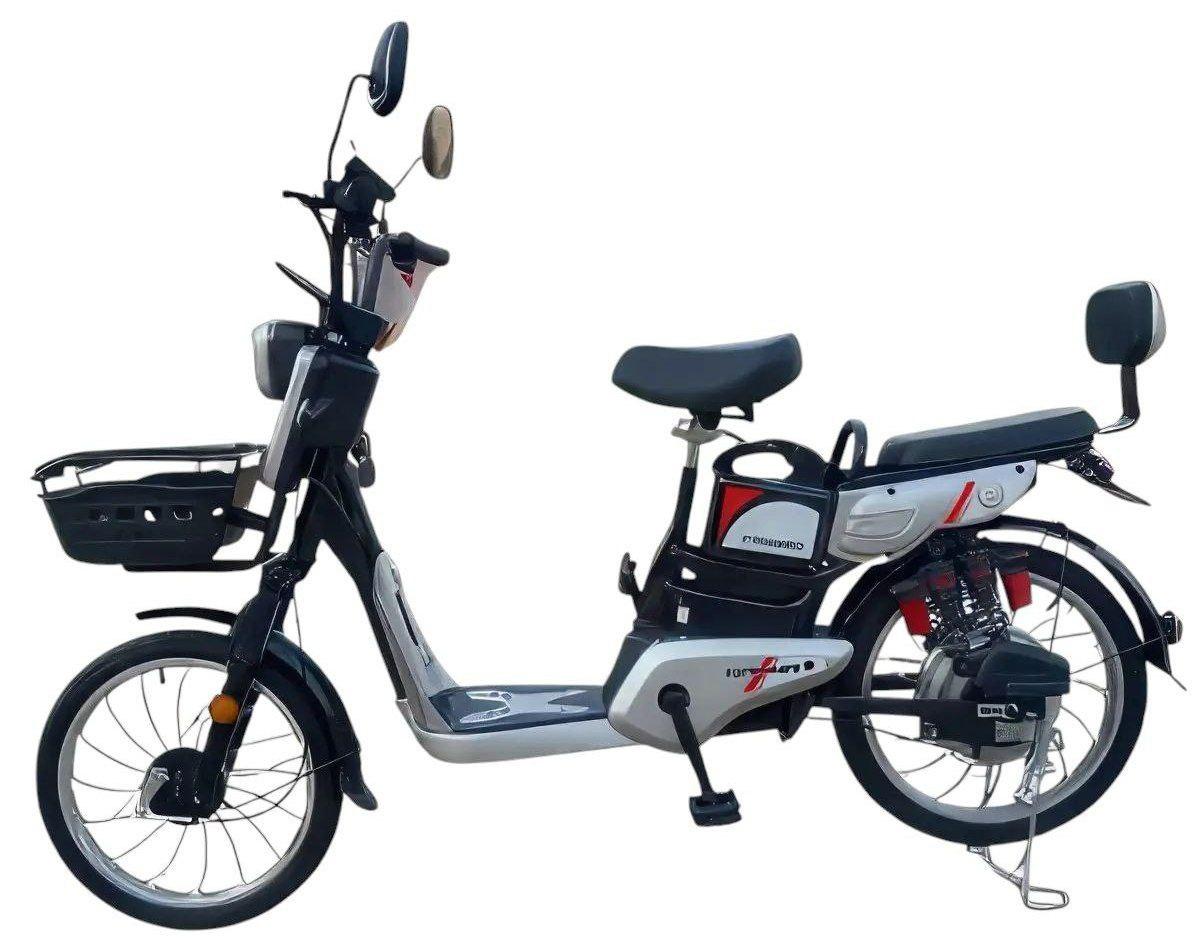 Електровелосипед Crosser Gamma 48V 12Ah (450w) двомісний з кошиком + PASS-система Сірий, фото 1