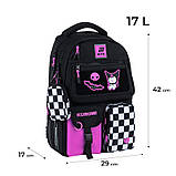 Шкільний набір Kite Kuromi HK25-2587M-2 (рюкзак,пенал,сумка,ланчбокс,пляшка) 130-145 см, фото 2