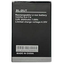 Акумулятор BL-20JT для Tecno F1 (Li-ion, 3.8V, 2000mAh)