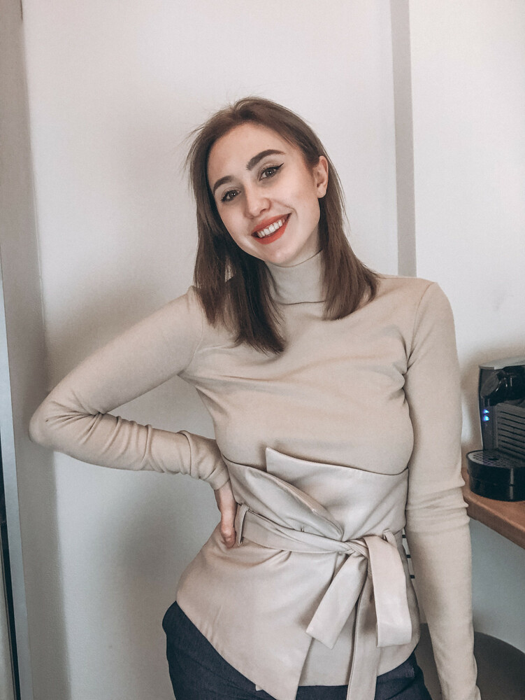 Корсет жіночий з екошкіри бежевий Modna KAZKA MKSH2586-2, фото 1