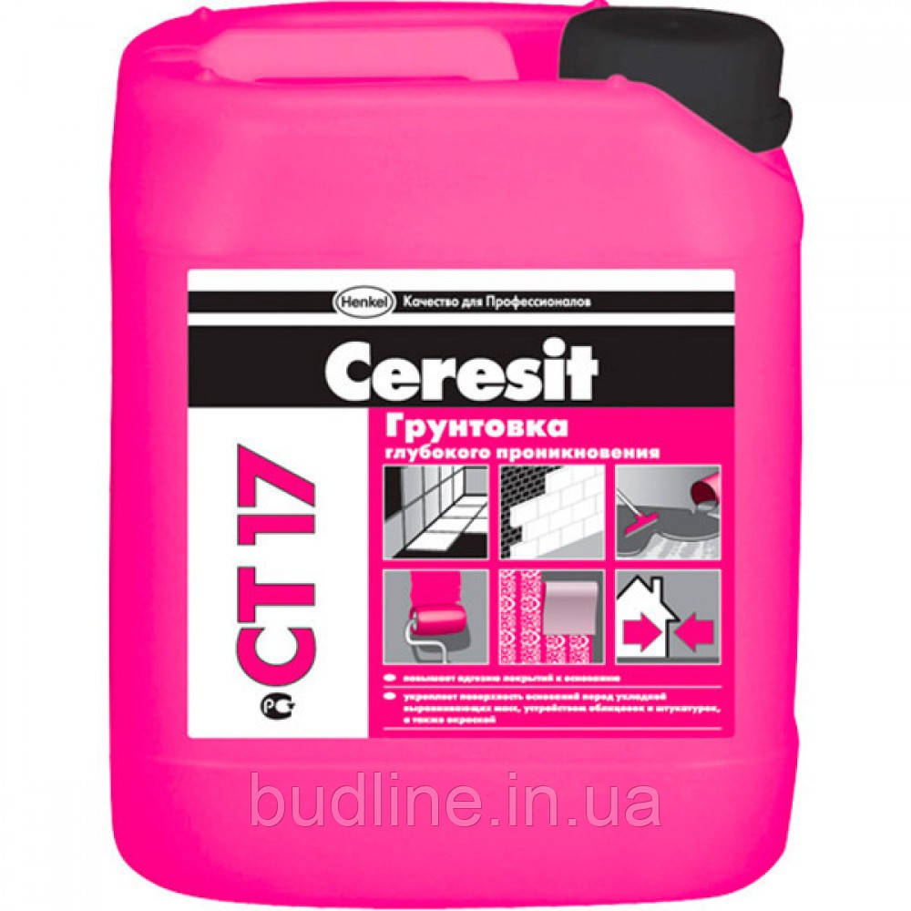Грунтівка глибокопроникна Ceresit CT 17 10 л