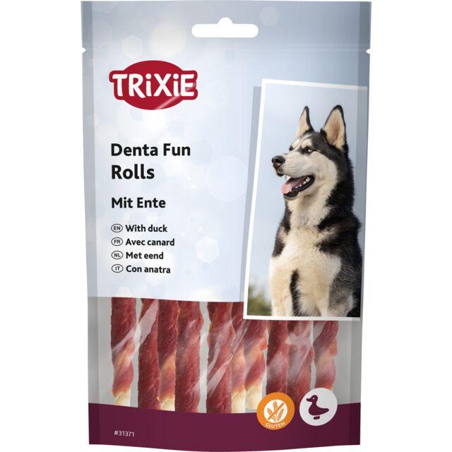 Trixie TX-31371 Denta Fun Chewing Rolls with Duck 10 шт.-жовті палички з качкою для собак