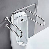 Поручень для пісуару 500х500х400 мм для ванни, туалета, з нержавійки, труба 20х1,5 мм, під замовлення, гарантія, фото 3