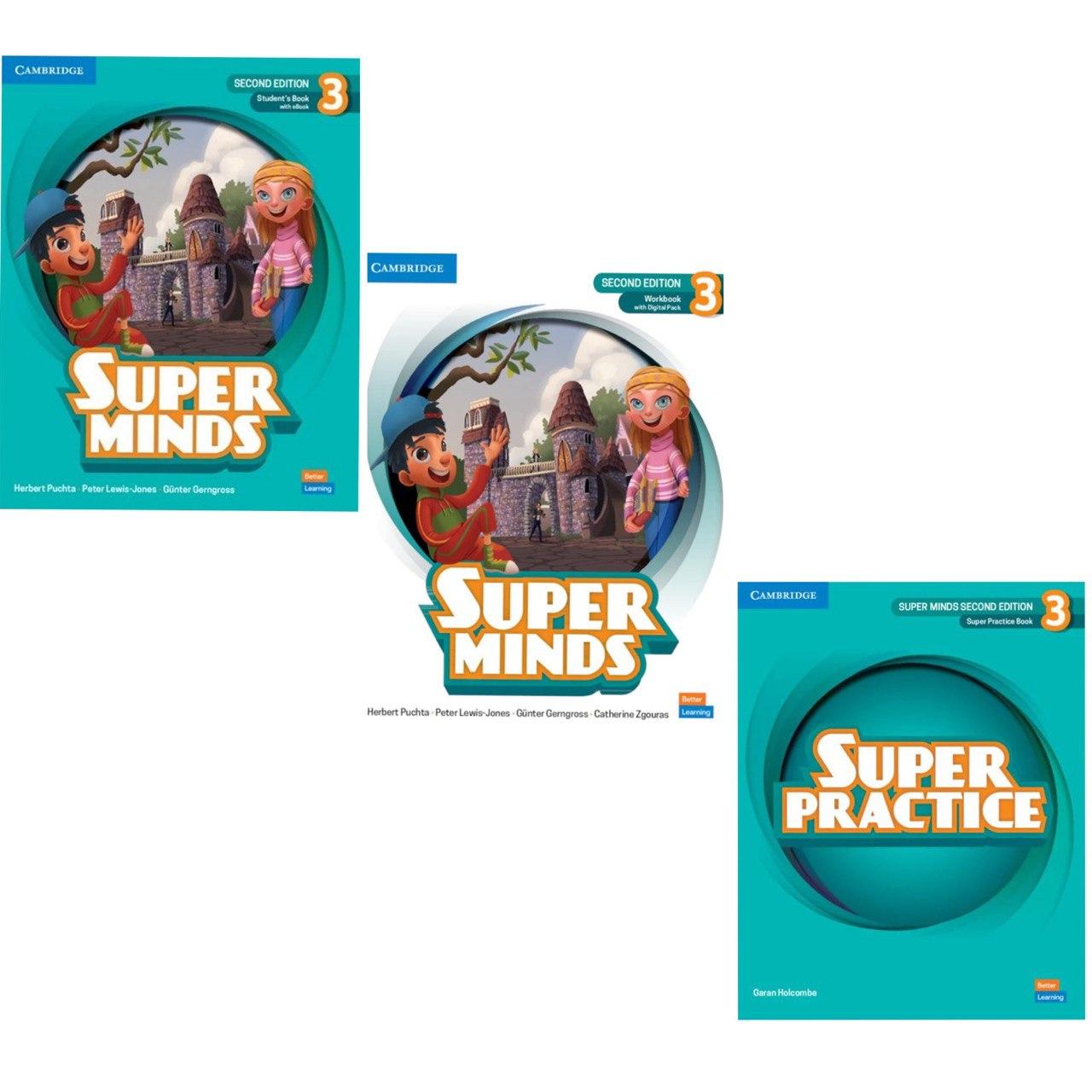 Комплект Super Minds Second Edition 3 Student's Book + Workbook + Super Practice