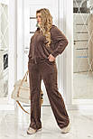 Велюровий спортивний костюм жіночий "Davos" Норма та батал, фото 9