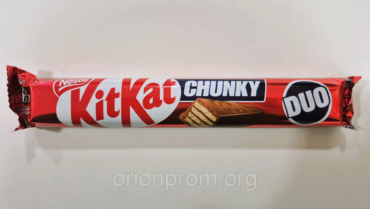 Шоколадний батончик KitKat 1+1 64 г, фото 1