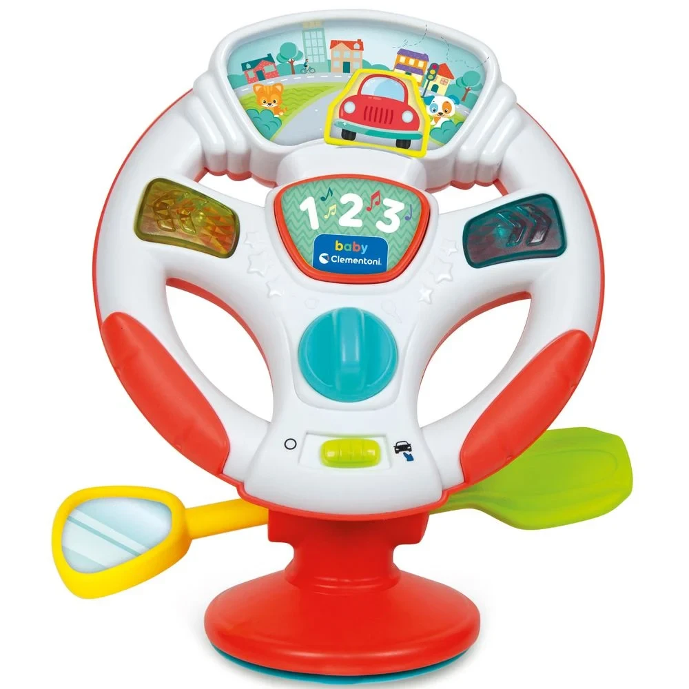 Кермо на присоску Clementoni "Activity Steering Wheel" (підсвітка, звукові ефекти, мелодії) 17899