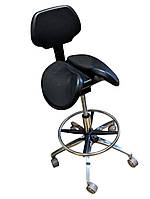 Стоматологічне крісло сідло зі спинкою й розділеним сидінням