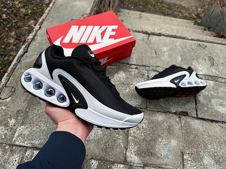 Чоловічі кросівки Nike Air Max DN Black White чорні з білим, фото 1