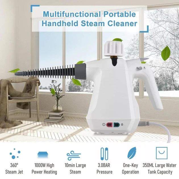 Многофункциональный портативный ручной пароочиститель Steam Cleaner 958