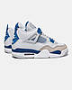 Кросівки Nike Air Jordan Retro 4 Military Blue / Найк Аїр Джордан Ретро 4 Мілітарі Білі з Синім, фото 7