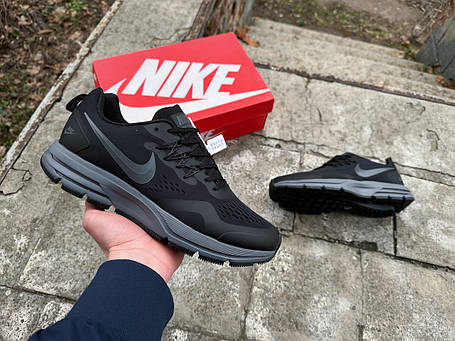 Чоловічі кросівки Nike Air Zoom Pegasus 34 Black Grey чорні з сірим, фото 1