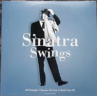 Вінілова платівка Frank Sinatra Sinatra Swings: 48 Swingin' Classics To Get A Kick Out Of (3LP, Compilation, Opaque Blue Vinyl)