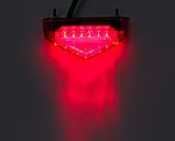 Універсальний стоп-сигнал задній ліхтар, фара-стоп для мотоцикла, вело, скутера, самоката, фото 6