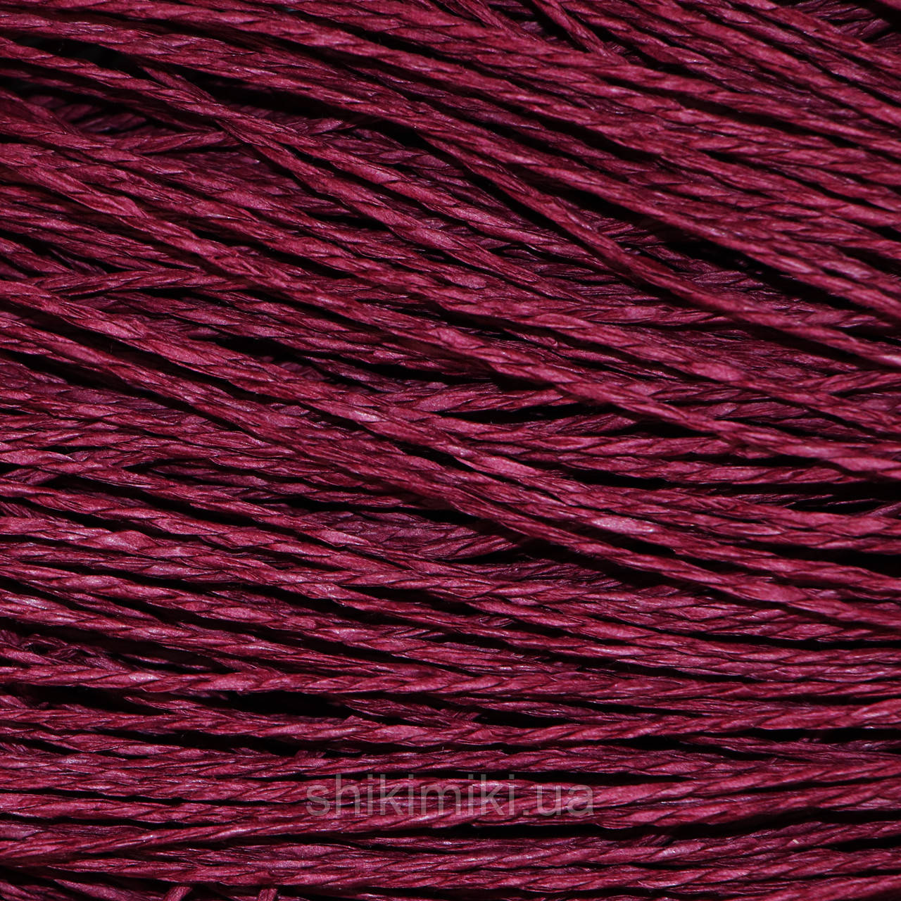 Пряжа Raffia кручена, колір Марсала, фото 1