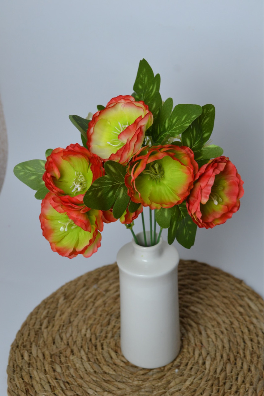 Букет космея з декором висота 30 см 6 квіток d 7 см