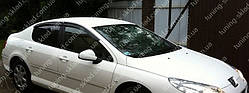 Вітровики вікон Пежо 407 (дефлектори бічних вікон Peugeot 407)