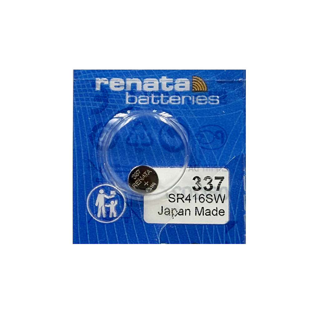 Годинникова батарейка 337 / SR 416 SW Renata Silver Oxide (1.55v) 1шт., фото 1