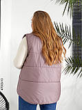 7003-10 Жилетка жіноча на холофайбері батал (3 од: 54,56,58), фото 3