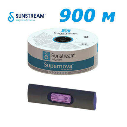 Крапельна стрічка емітерна Sunstream 6mil-15-1,2л/г 900 м, фото 1