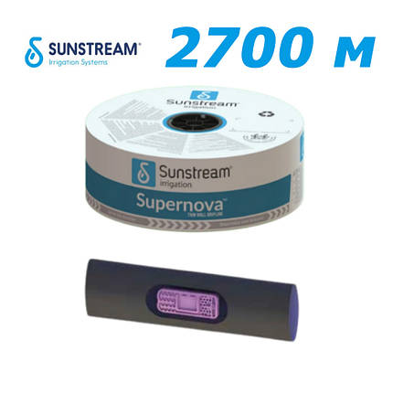 Крапельна стрічка емітерна Sunstream 6mil-30-1,6л/г 2700 м, фото 1