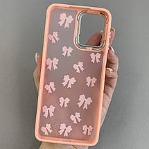 Чохол для Motorola G14 матовий чохол з принтом бантиків на телефон моторола г14 персиковий q03u, фото 2