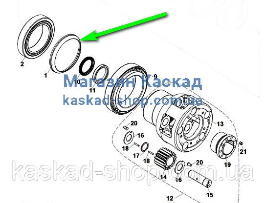 T003601 захисна передня кришка редуктора колісного переднього Tatra-158 Phoenix.