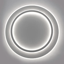 Керована світлодіодна LED люстра Esllse VEGA dual 75W 2R ON/OFF "два кола" біла 450х53-WHITE/WHITE-220-IP20