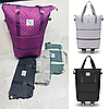 Легка дорожня сумка трансформер на колесах із збільшенням велика жіноча, фото 3