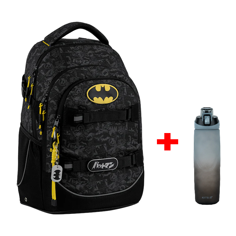 Рюкзак Kite Education teens DC25-727M Batman + пляшка в подарунок