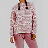 Рожева жіноча піжама з сердечками, фото 3