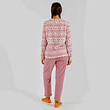 Рожева жіноча піжама з сердечками, фото 4