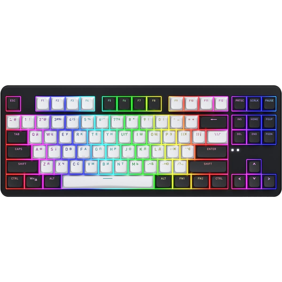 Клавіатура Hator Rockfall 3 Mecha TKL Wireless Orange Black (HTK850UA) Чорний DS