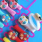 Гумка для волосся 12 шт. різні кольори, сонечко, фото 2