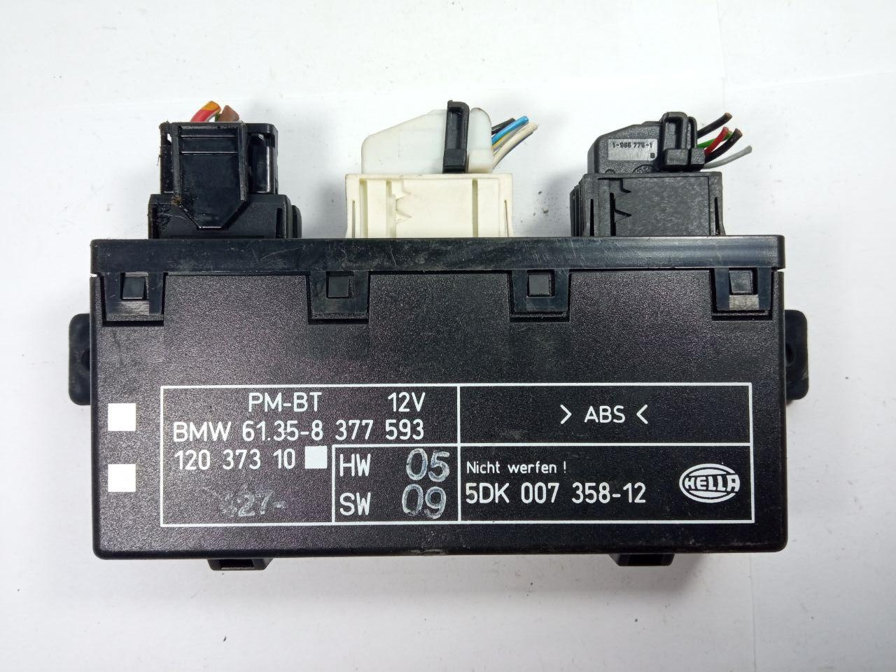 Електронний блок керування BMW Hella 61.35-8 377 593 / 61358377593 / 120 373 10 / 12037310 / 5DK 007 358-12 / 5DK00735812, фото 1