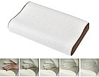Ортопедична подушка для сну з охолоджуючим гелем і ефектом пам'яті Memory Foam 60x40 см Силіконова ортопедична подушка, фото 4