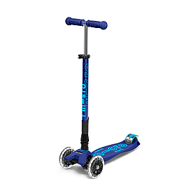Самокат триколісний MICRO Maxi Deluxe LED, Blue