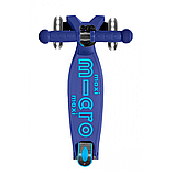 Самокат триколісний MICRO Maxi Deluxe LED, Blue, фото 5