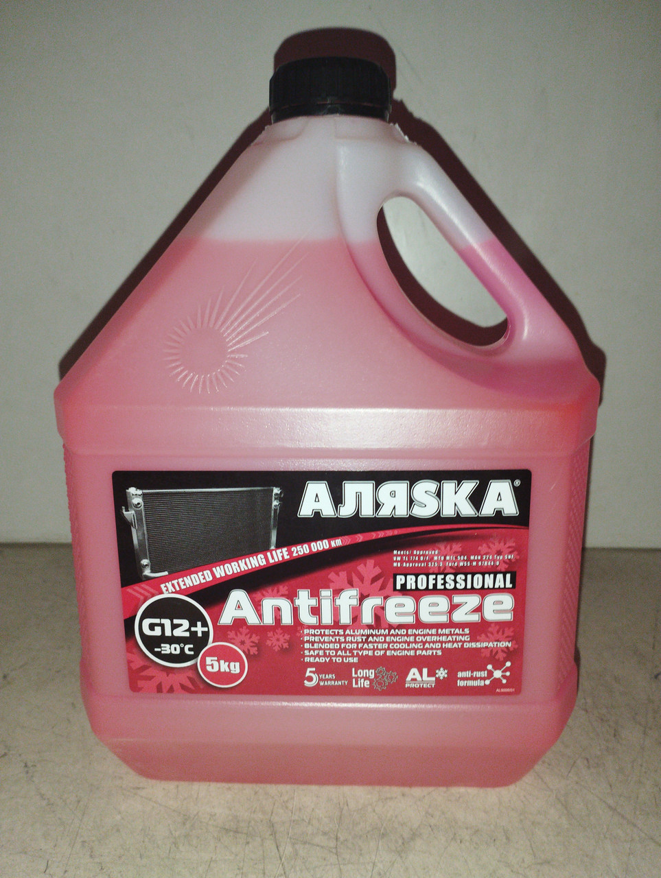 Аляска Антифриз червоний G12 (-30) 4,5 л, фото 1