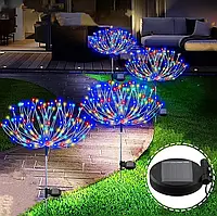 Сонячна лампа феєрверк, вуличний ліхтар, кульбаба, декоративні вогні 120/150 світлодіодів для саду та двору