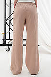 Стильні лляні штани для майбутніх мам з еластичним поясом Naina розмір S Юла Мама Бежевий, фото 10